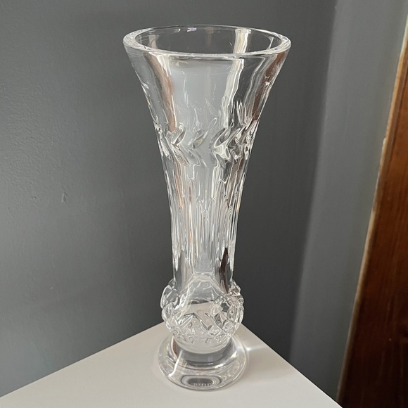 Vintage Waterford Crystal Flower Vase in Fleurology Diamond Pattern Tall - Picture 12 of 15